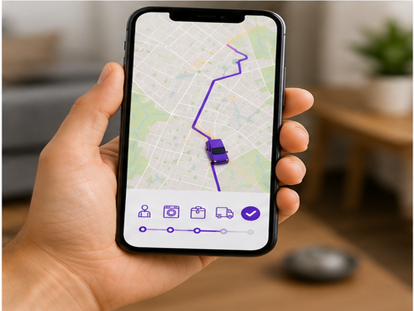Live order tracking on the app