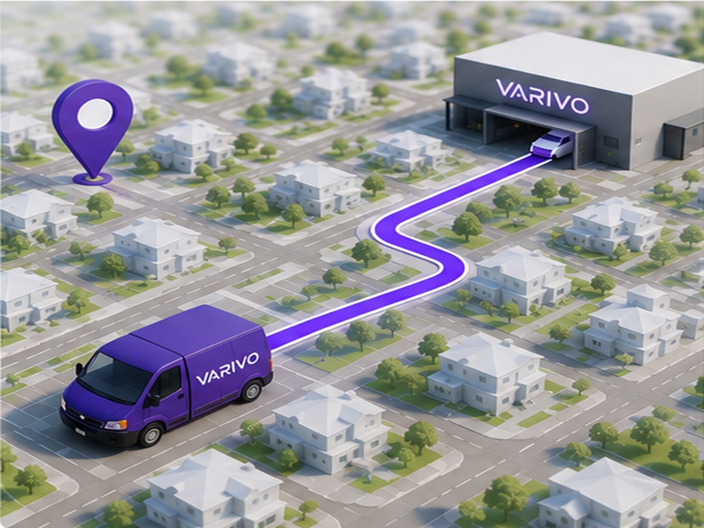 Nearest-hub routing
